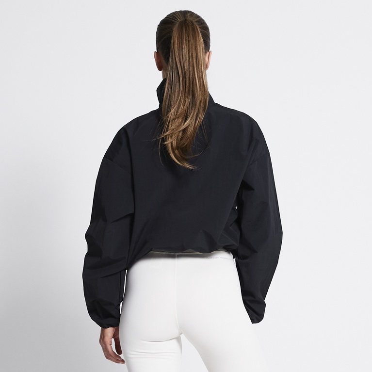 High neck sporty jacket "Windy" Black